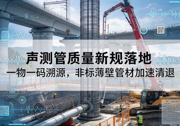 余杭声测管质量新规落地，一物一码溯源，非标薄壁管材加速清退