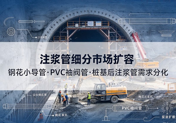 余杭注浆管细分市场扩容，隧道钢花小导管、PVC 袖阀管、桩基后注浆管需求分化
